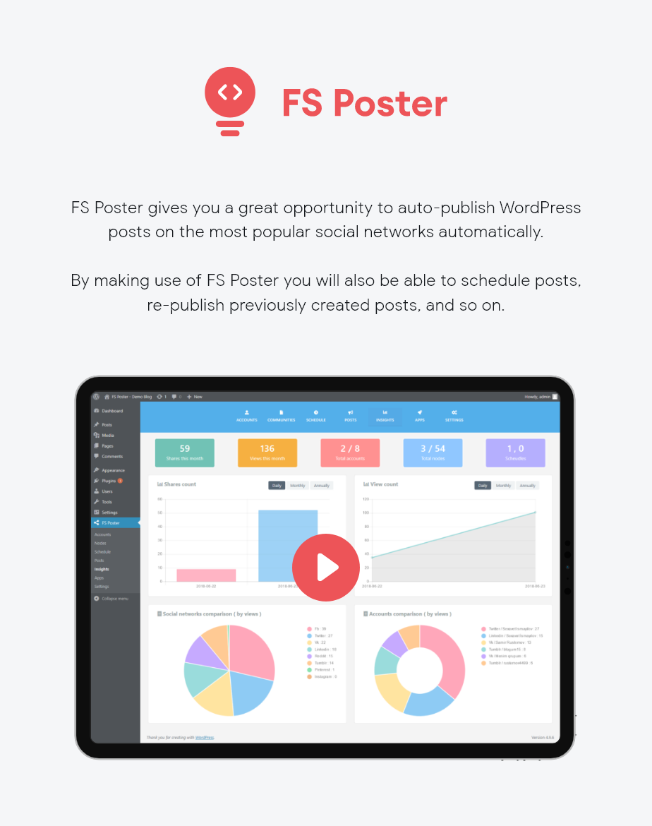 FS Poster - WordPress Auto Poster & Scheduler - 1