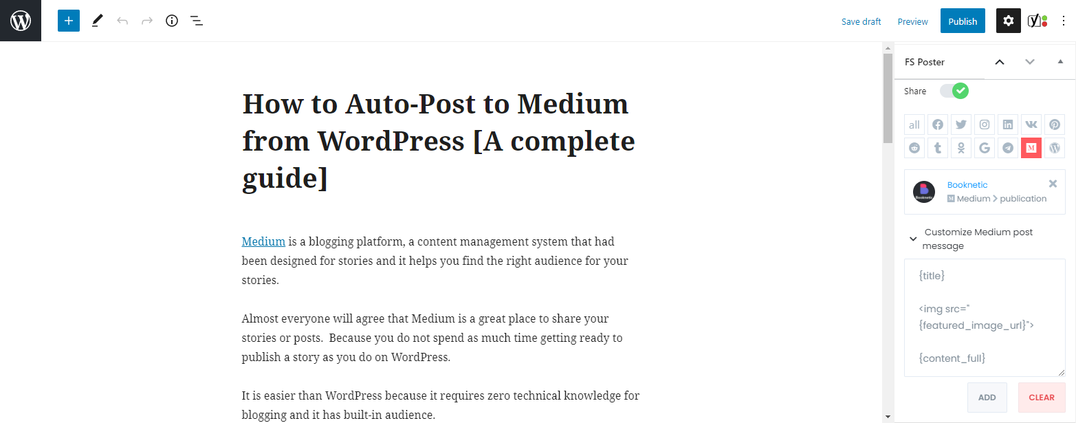 wordpress post to social media wordpress post to social media