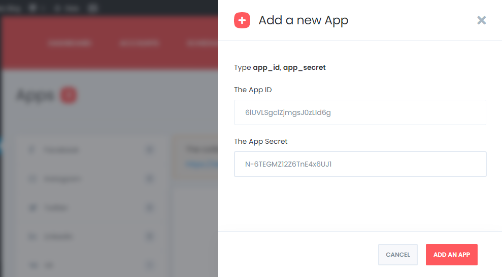 Create your Reddit personal App and add your accounts using the personal App