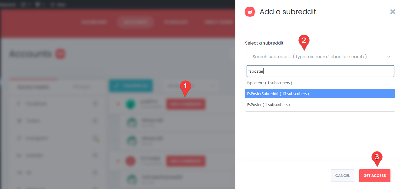 How to add a Reddit account to the Depend Post Website