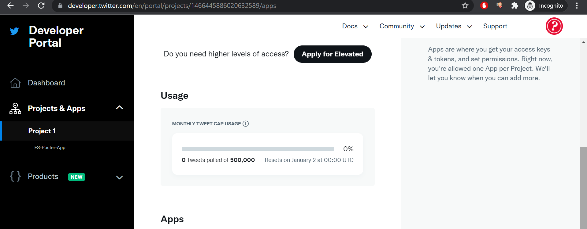 Create Twitter App and add your accounts using the personal App