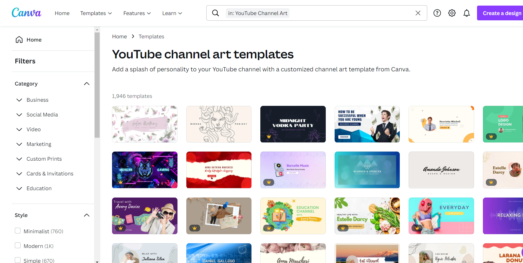 youtube banner size