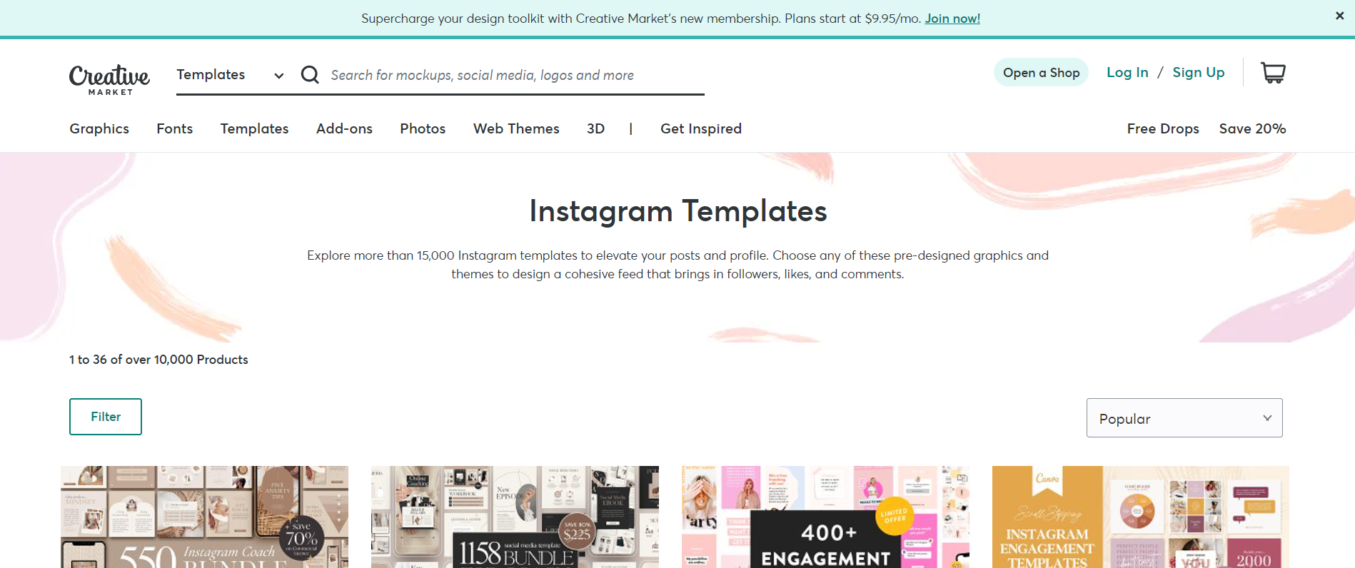 templates for instagram stories