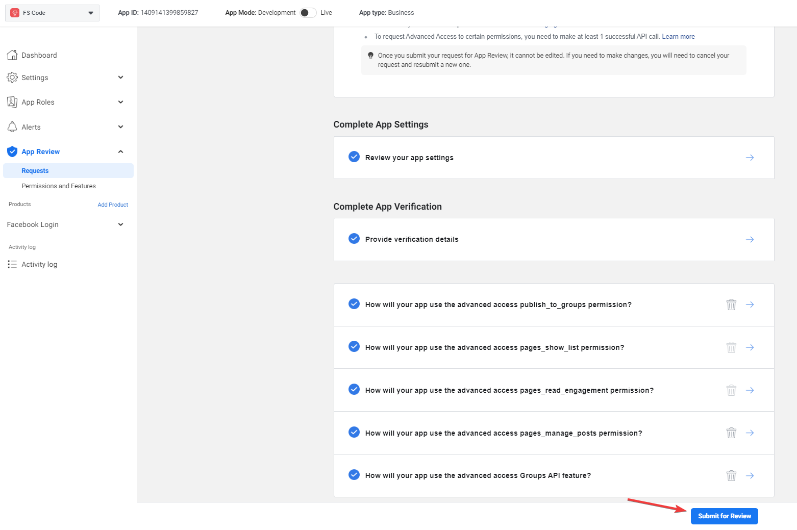Facebook custom App