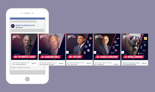 world football summit facebook ad 