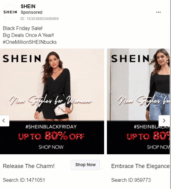 facebook carousel ad