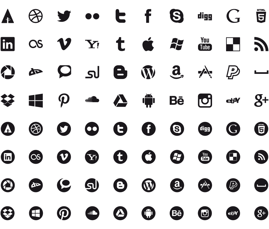 descarga gratuita de íconos de redes sociales