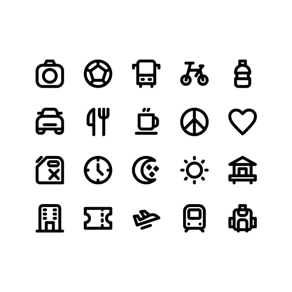 social media icon set