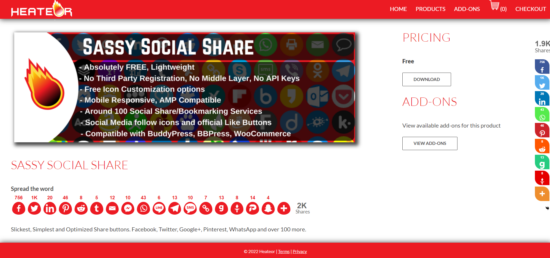 sassy social share plugin