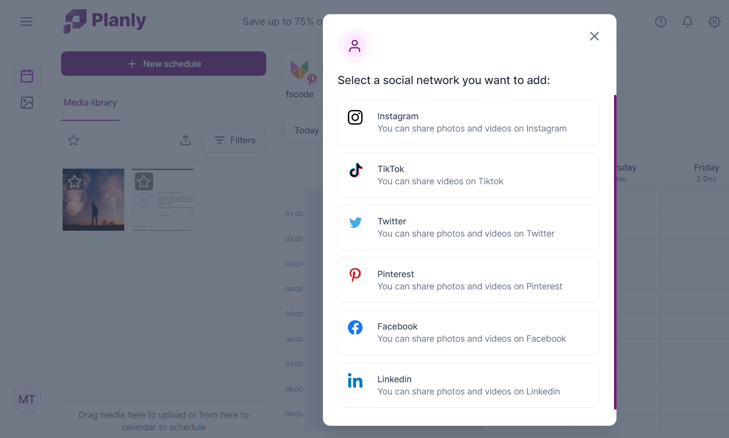 planly social media scheduler