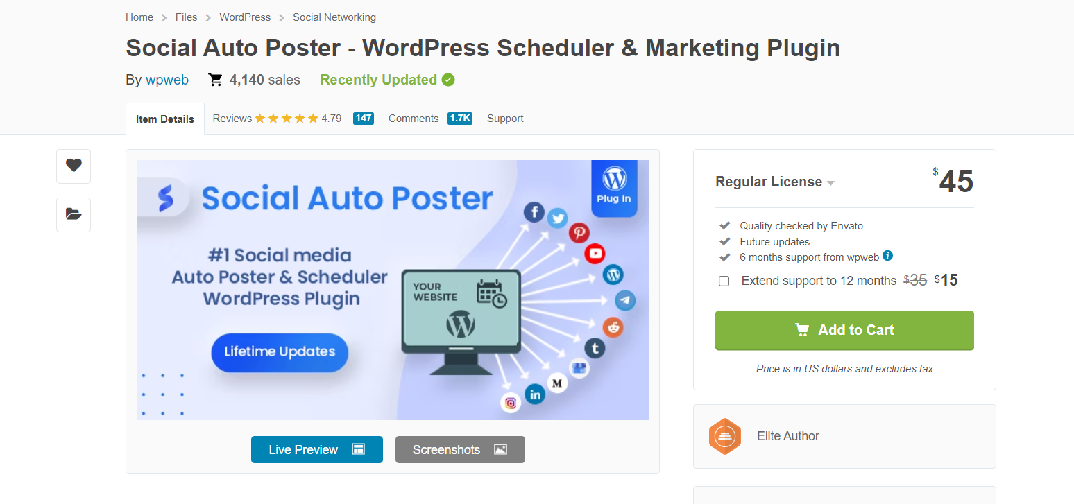 social auto poster plugin
