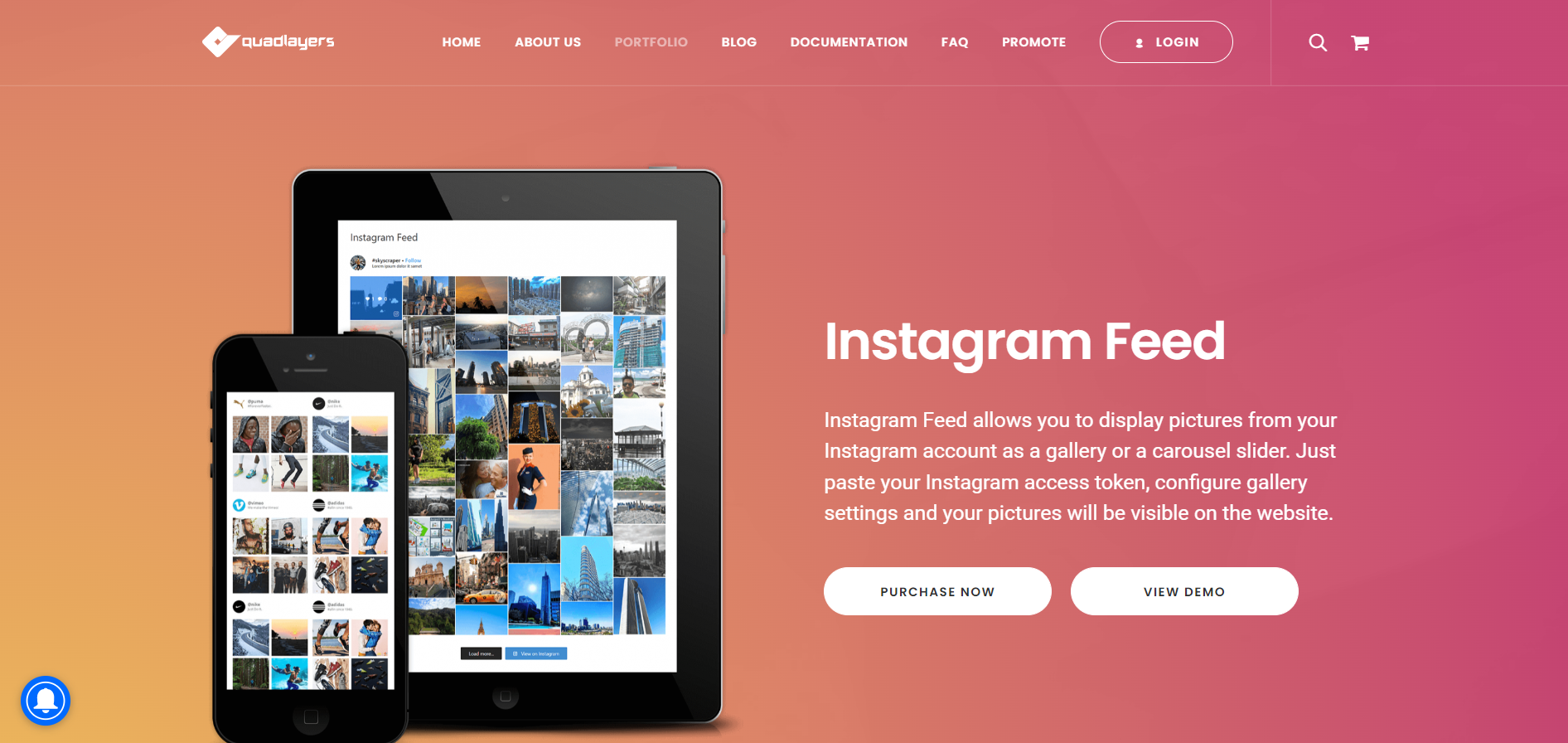 social feed gallery plugin