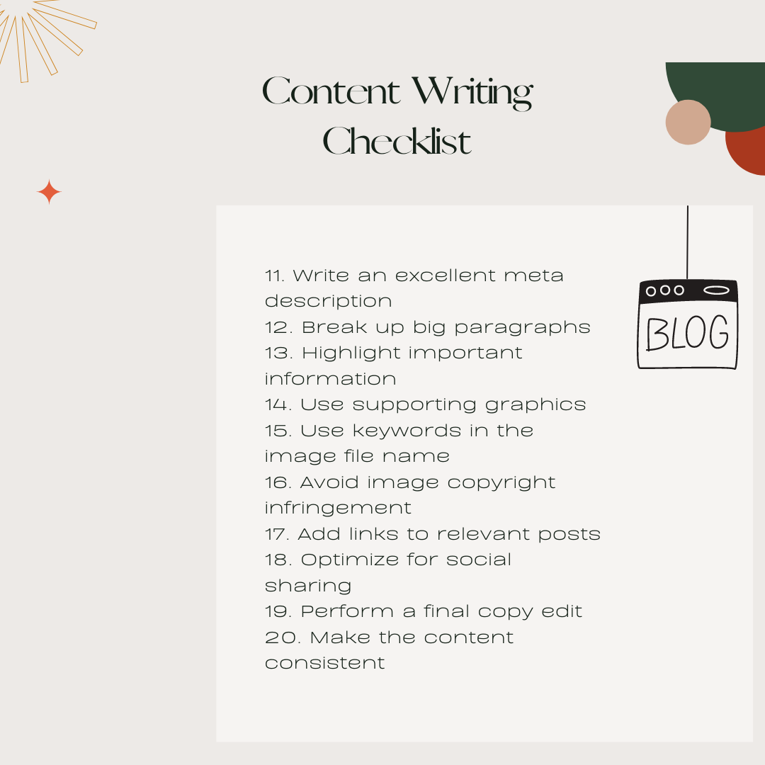 Keywords for content writer discount