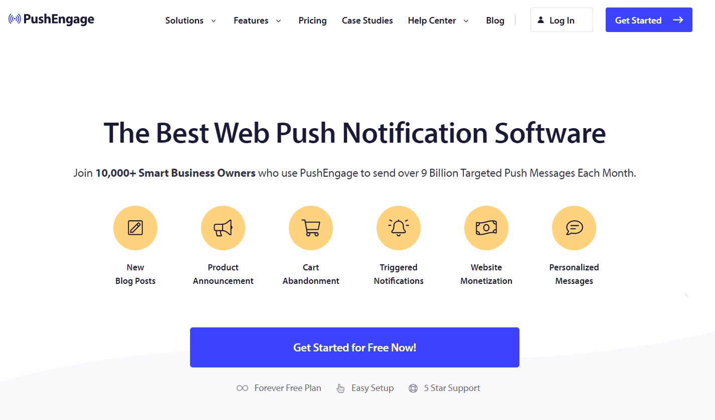 pushengage content marketing plugins for wordpress