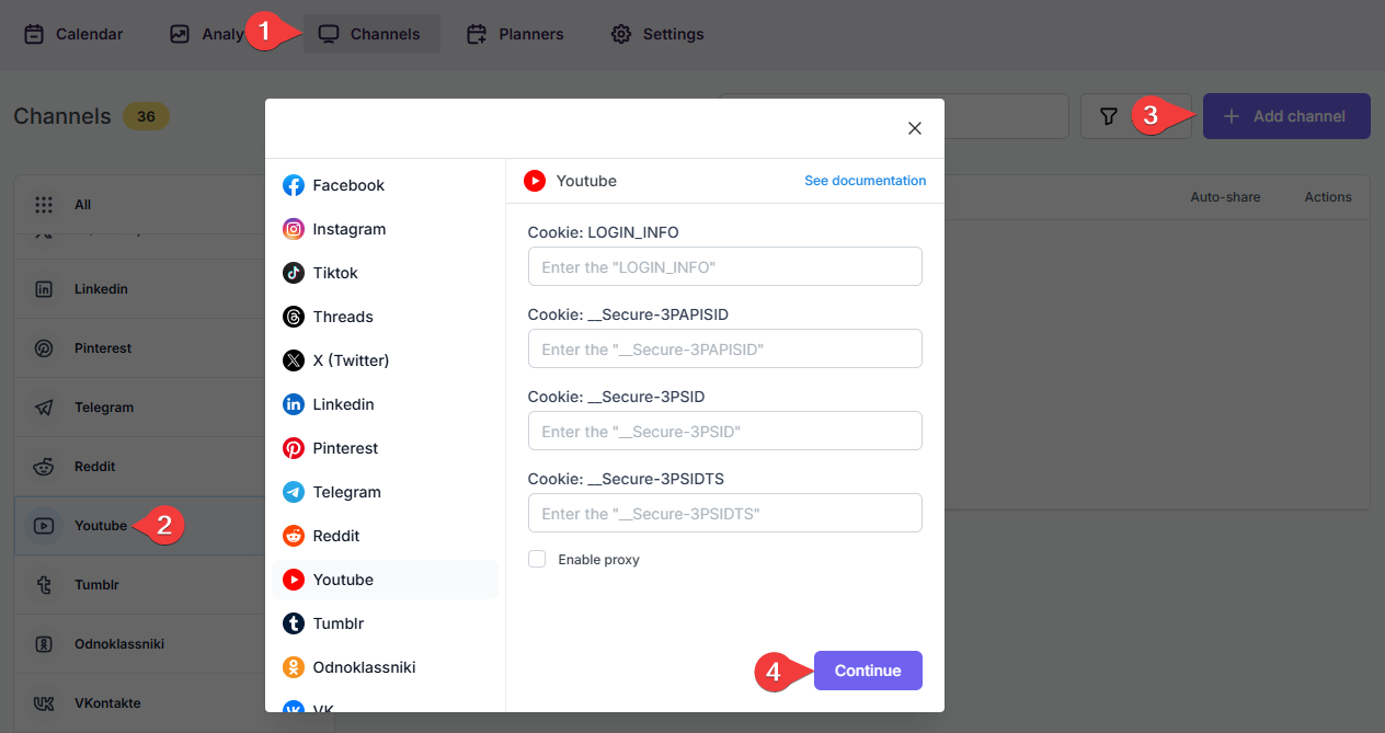 How to auto-post on YouTube Community using FS Poster