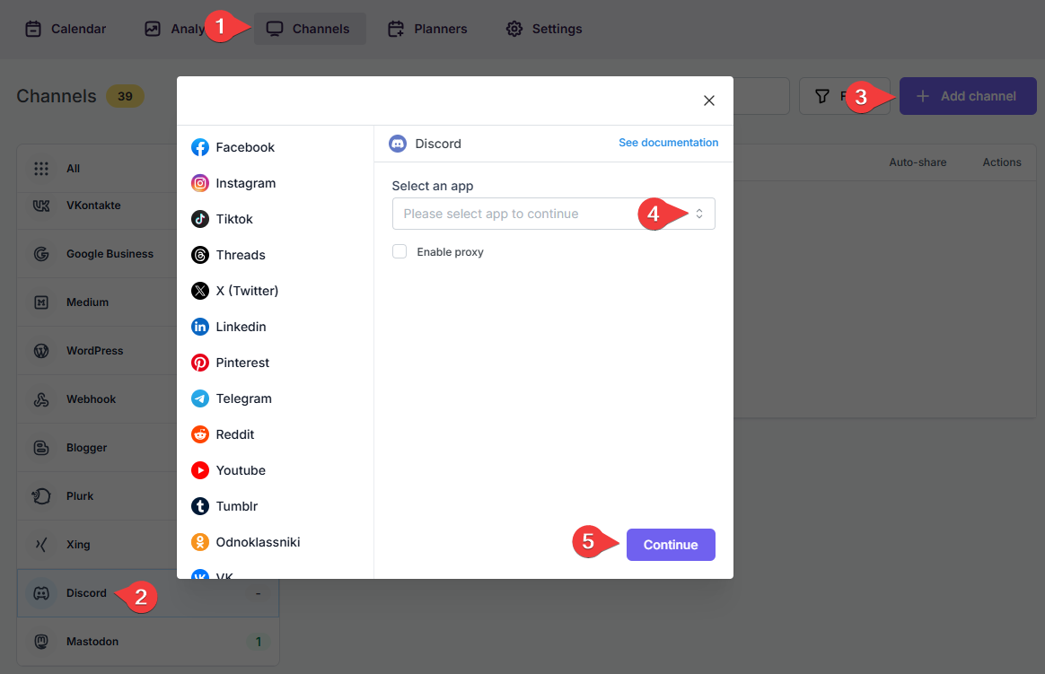 How to add a Discord account to the FS Poster Plugin