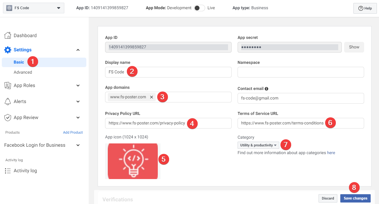 Añade una cuenta de Facebook usando el método Personal App