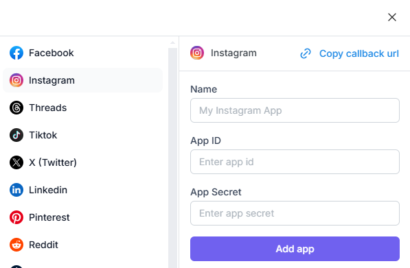Instagram App method