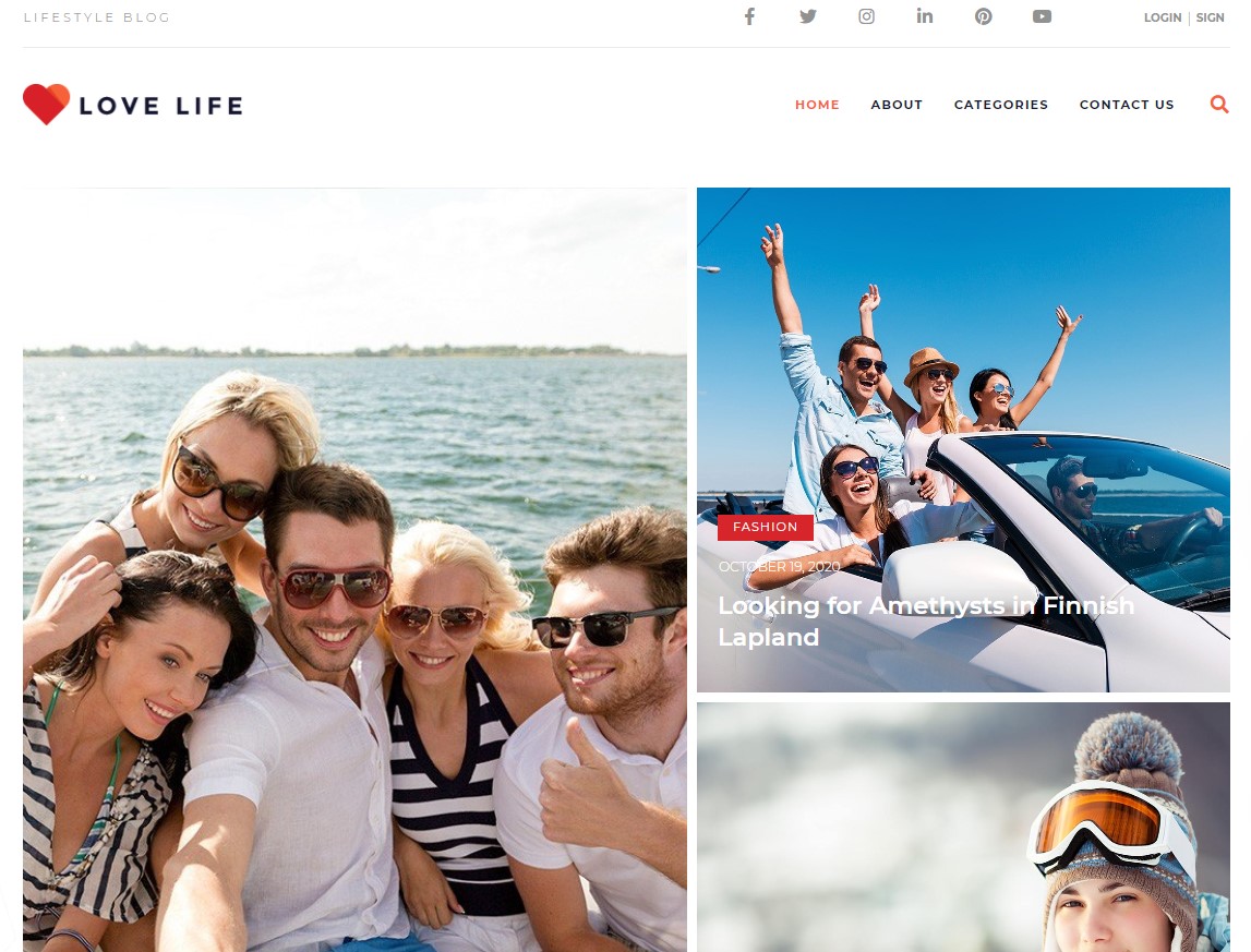 Love Life Influencer marketing themes WordPress