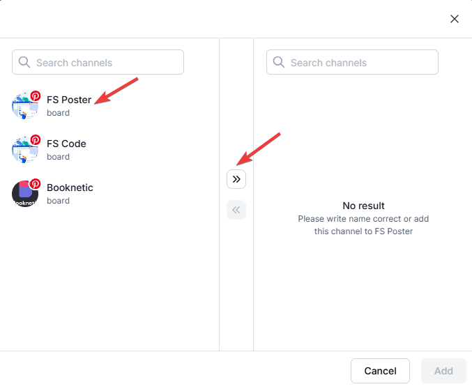 How to add a Pinterest account to the FS Poster plugin