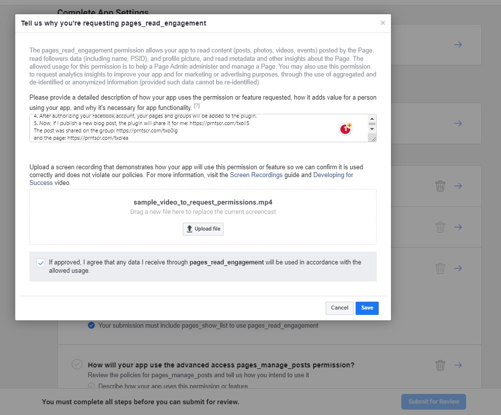 Facebook custom App