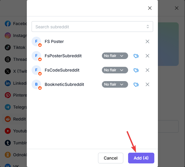 How to add a Reddit account to the FS Poster Plugin