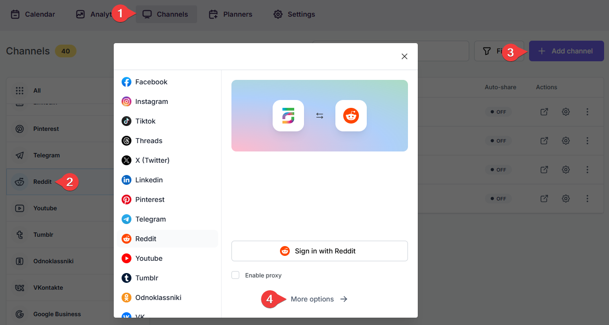 How to add a Reddit account to the FS Poster Plugin