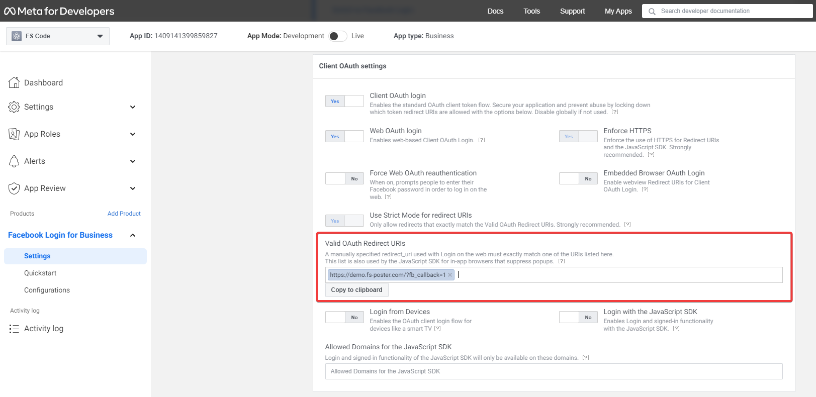 Añade una cuenta de Facebook utilizando el método de la aplicación personal