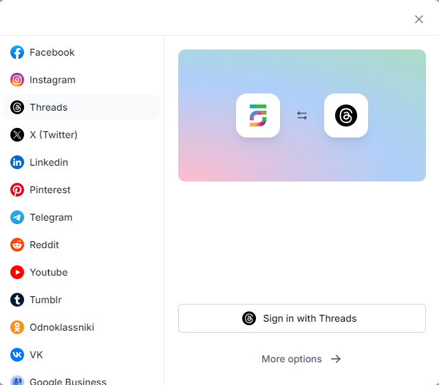 Threads and Instagram API implementation