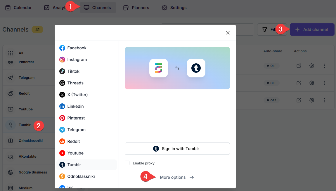 Create a Tumblr App