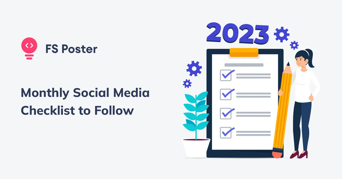 Monatliche Social-Media-Checkliste für 2023