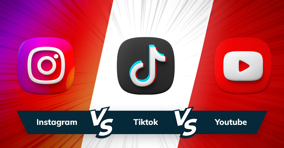 La batalla de las plataformas de redes sociales: Instagram vs YouTube vs TikTok para negocios
