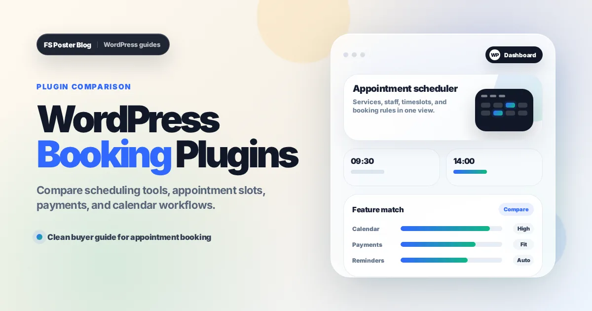 أفضل إضافات حجز المواعيد في WordPress لعام 2026 مقارنة عملية