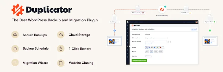 Duplicator on the WordPress.org plugin directory