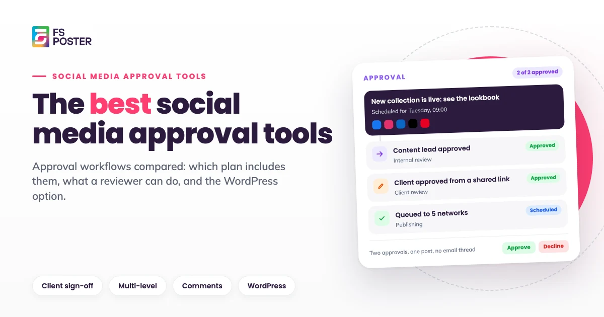 10 Best Social Media Approval Tools in 2026 (Workflows and Pricing Compared)