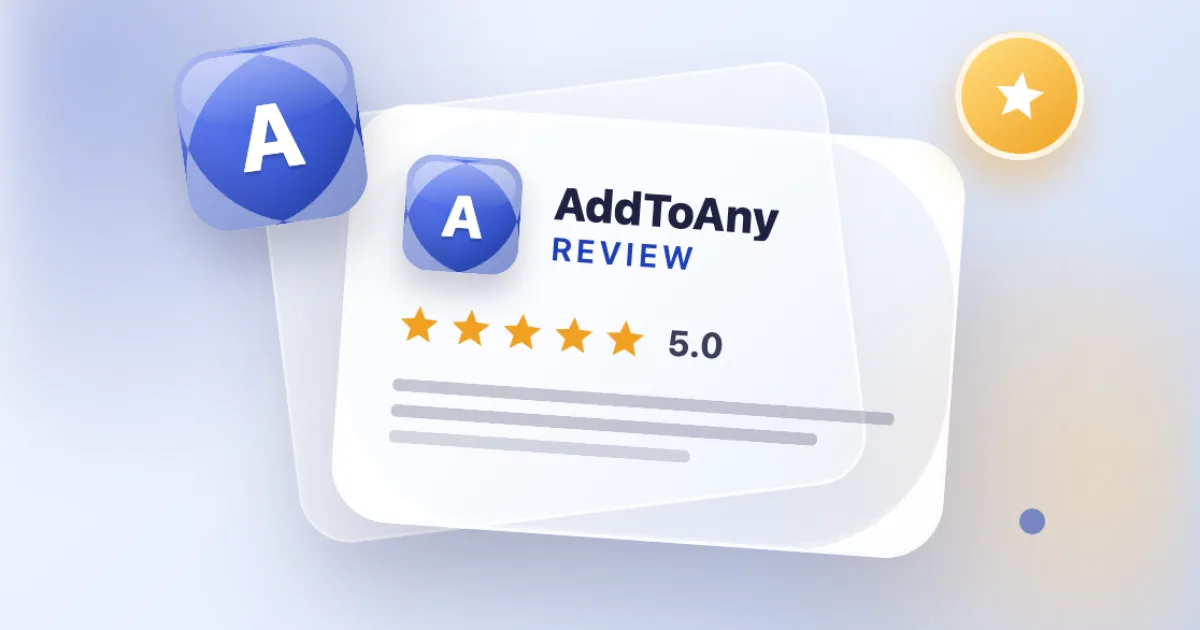 AddToAny Share Buttons Review (2026): Features, Pricing, Pros & Cons