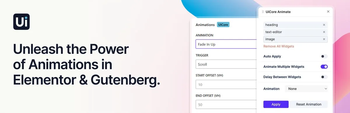 UiCore Animate plugin banner from its official WordPress.org listing
