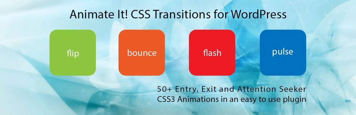 Animate It! WordPress animation plugin banner from its official WordPress.org listing