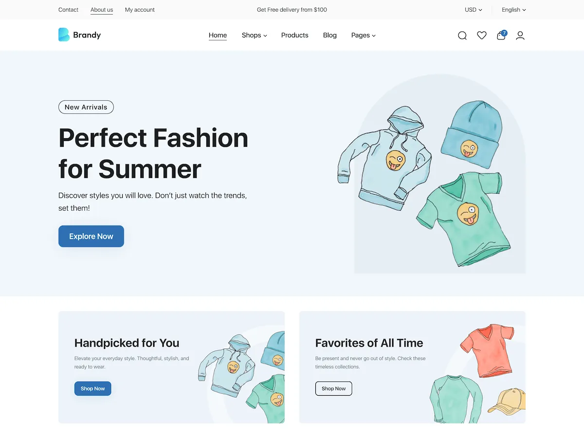 Brandy WooCommerce ecommerce theme